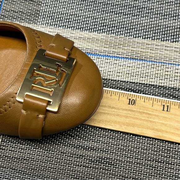Lauren Ralph Lauren Women’s Betty Flats Round Toe Leather Size 6B 11424 G14 BRN - Picture 13 of 16